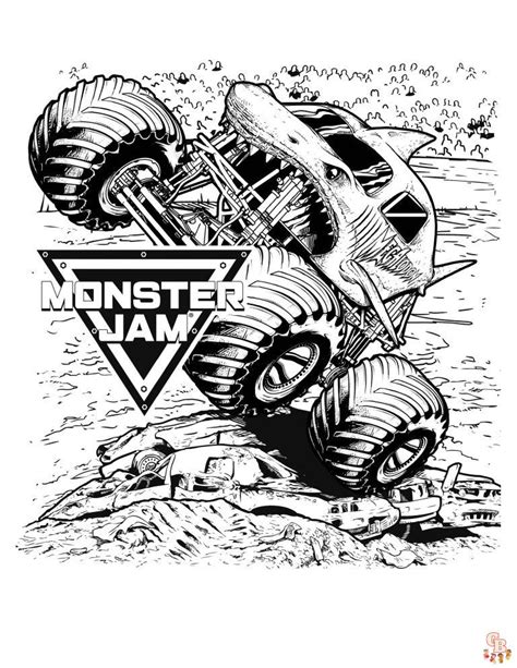 Get Your Kids Excited with Free Monster Jam Coloring Pages