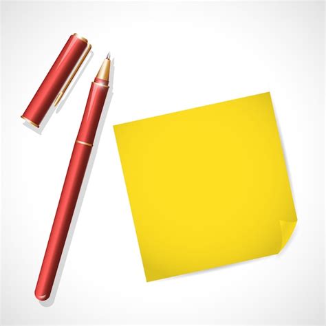 Outil stylo en métal rouge avec capuchon sur fond blanc. Espace de texte. Icône d'outil de ...