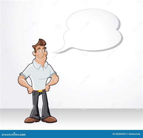 Cartoon man talking stock vector. Illustration of talk - 20289393