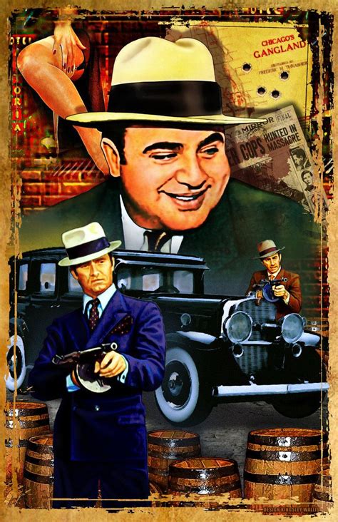 Photoshop and Illustrator Poster of Al Capone in Gangland Chicago | Al ...