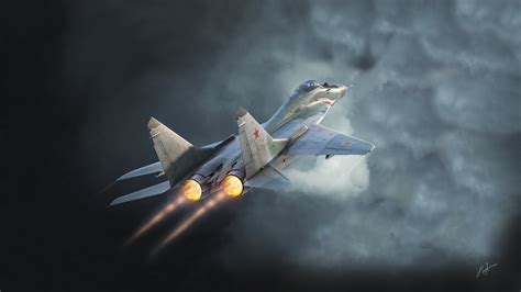 Download Warplane Aircraft Jet Fighter Military Mikoyan MiG-29 Mikoyan MiG-29 HD Wallpaper