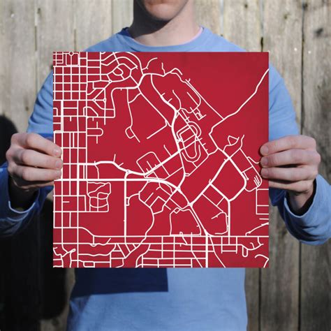 University of Utah Campus Map Art - City Prints