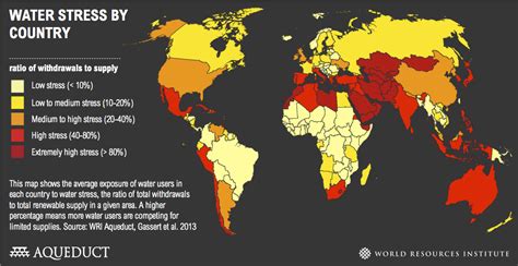 MAP: The Stresses of Water Scarcity