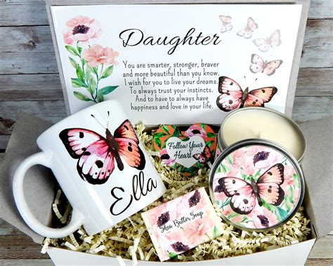 Personalized Gifts for Daughter Butterfly Gift Basket for | Etsy