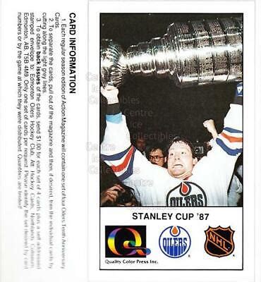 1988-89 Edmonton Oilers Tenth Anniversary #126 Stanley Cup | eBay