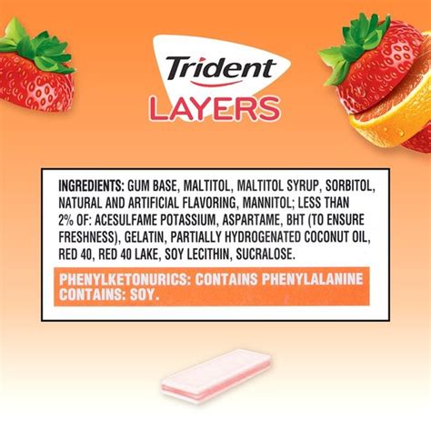 Trident Layers Sugar Free Gum, Wild Strawberry & Tangy Citrus Flavor (3.6 oz) from Target ...