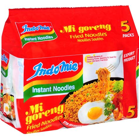 Indomie Mi Goreng Instant Noodles 5 Pack 425g Woolworths - Riset