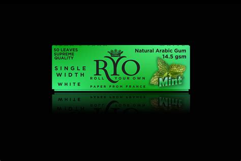 ROLLO | ROLLING PAPER, RYO, MINT, SINGLE WIDTH 36 x 70