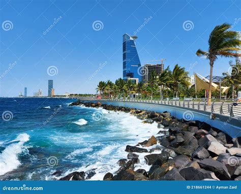 Jeddah Beach Saudi Arabia - Red Sea Corniche View , Waterfront Stock ...