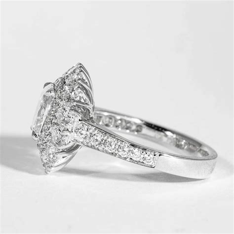 1.22 carat Cushion Cut Diamond Cluster Ring (White Gold) — Shreve ...