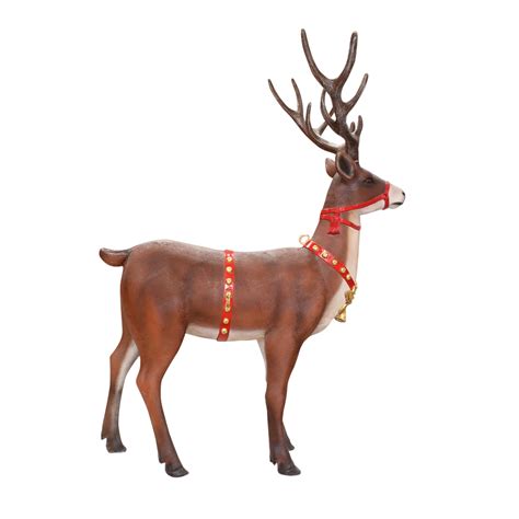 Christmas Reindeer Statue Standing Life Size in 2022 | Christmas ...