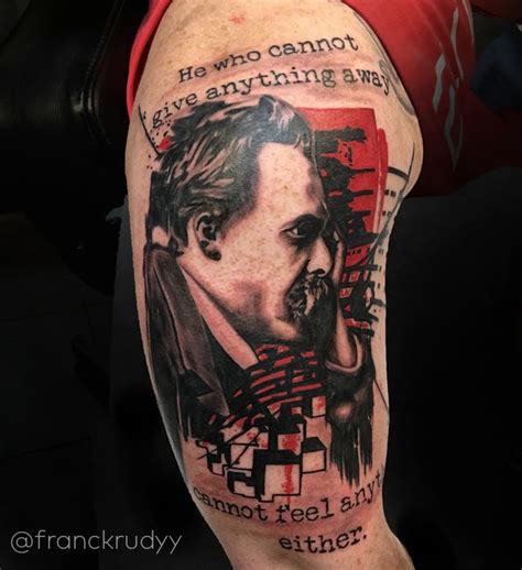 Friedrich Nietzsche Graphic Style Tattoo by Frank Rudy | Tattoos ...