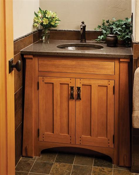 Arts And Crafts Bathroom Cabinets | Craftsman style bathrooms, Craftsman bathroom, Craftsman ...