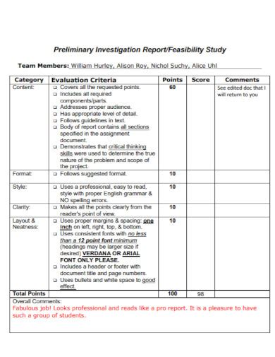 Preliminary Investigation Report - 10+ Examples, Format, How to Write, Pdf