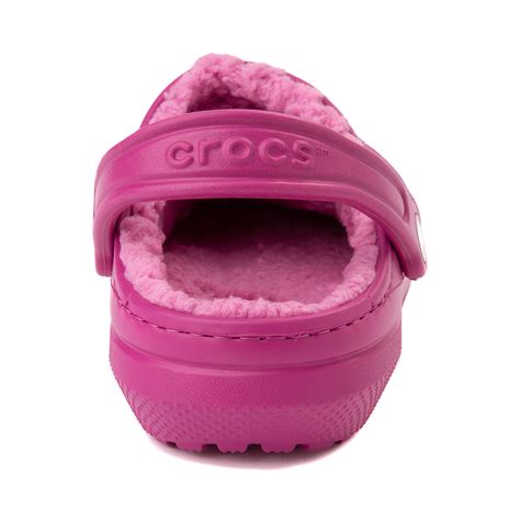 Crocs Classic Fuzz-Lined Clog - Fuchsia Fun | Journeys