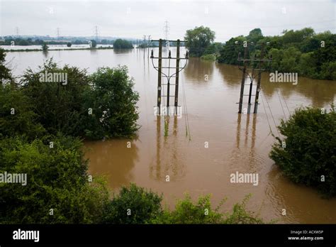 gloucester floods july 2007 Stock Photo - Alamy