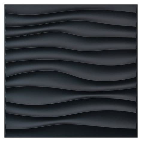 Art3d PVC Wave Panels for Interior Wall Decor Black Textured - Etsy ...