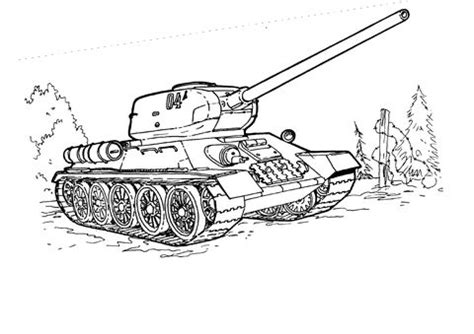 T-34 Tank Coloring page | Coloring pages, Tank drawing, Online coloring