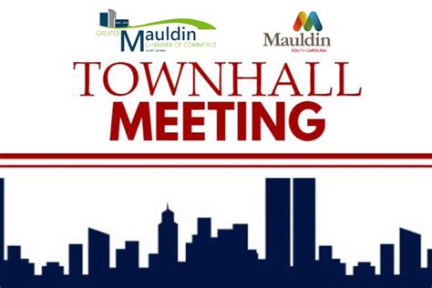 Town Hall Meeting To Be Held on April 16th - City of Mauldin