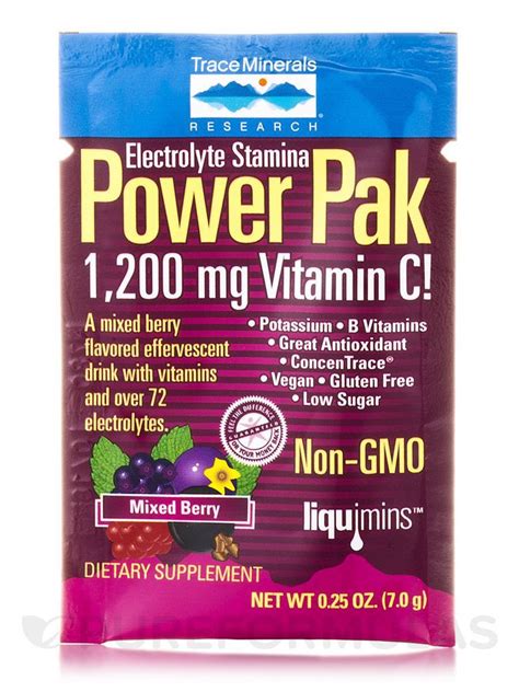 POWER PAK MIXED BERRY PKT .18oz|Honey & Spice Health Foods