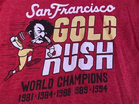 Vintage San Francisco 49ers Gold rush 1990s Superbowl… - Gem