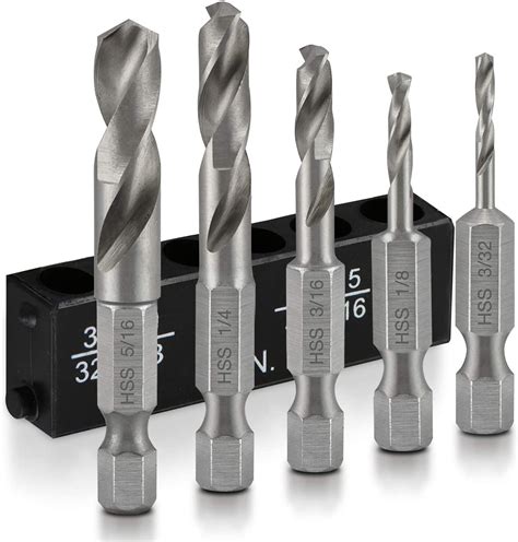 Stubby Drill Bit Set For Metal, 5 Piece | Xtreme Safety