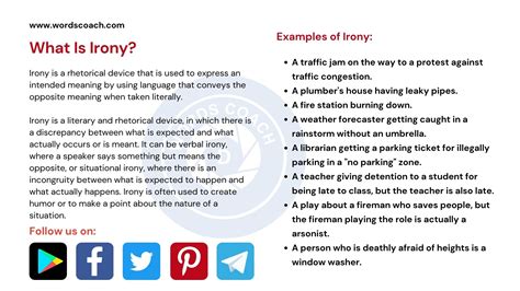 Examples Of Irony For Students