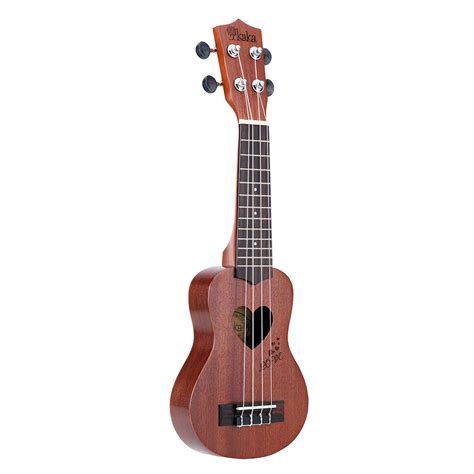 KaKa KU-MINI01 17 Inch Sapele 4 Strings Ukulele Soprano Love Heart ...