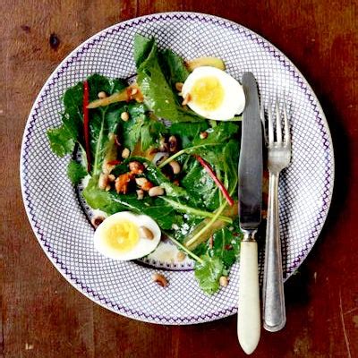 Collard Greens Salad with Peanut Vinaigrette | Saveur