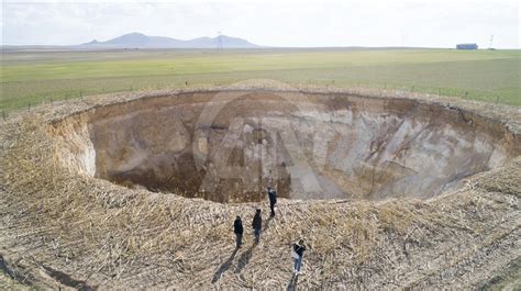 Sinkholes of Turkey's Konya - Anadolu Ajansı