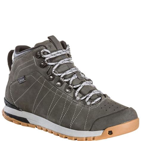 Oboz Men's Bozeman Mid Leather Hiking Shoes - Charcoal | bootbay