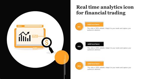 Real Time Analytics Icon For Financial Trading Template PDF