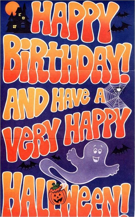 Pin by Bonita Ross on Birthday card | Happy halloween birthday images, Happy halloween birthday ...