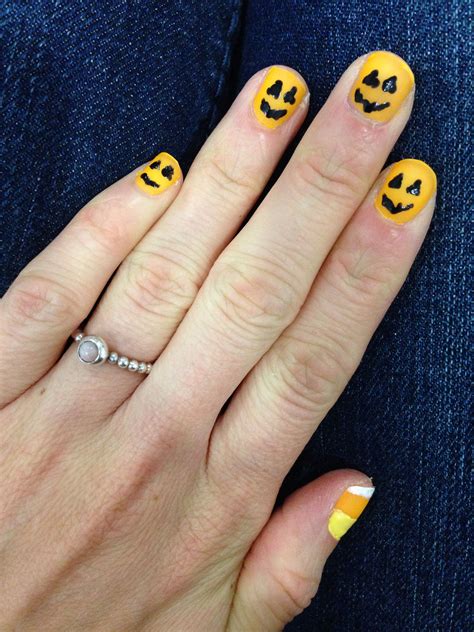 Halloween nails candy corn by Abbie Broeder | Nail candy, Halloween nails, Hair and nails