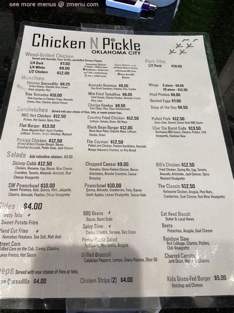 Online Menu of Chicken N Pickle - Oklahoma City Restaurant, Oklahoma City, Oklahoma, 73114 - Zmenu