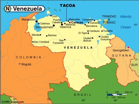 Venezuela Country Map