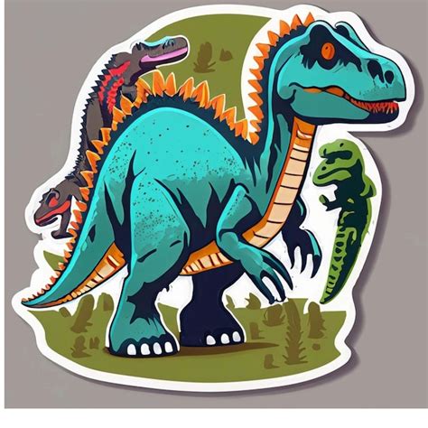 Premium AI Image | dinosaur stickers