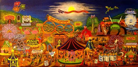 The Curled Shoe Carnival Painting by Christine Altmann