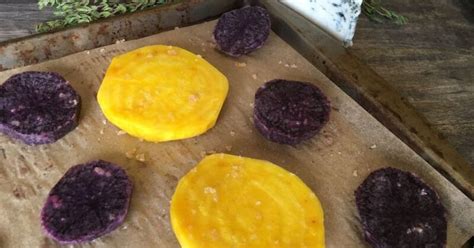 Roasted Golden Beets and Purple Potatoes