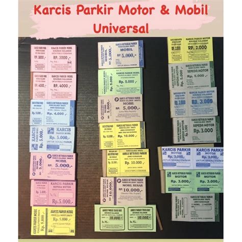 Karcis Parkir Motor - Homecare24