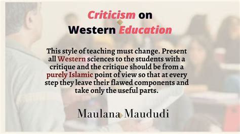 Maulana Maududi on western Education