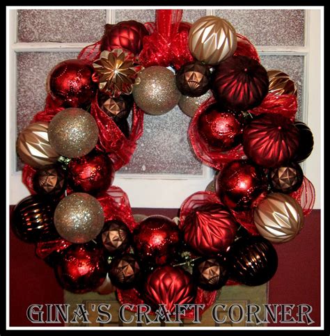 How to Make a Christmas Ball Wreath with a Coat Hanger