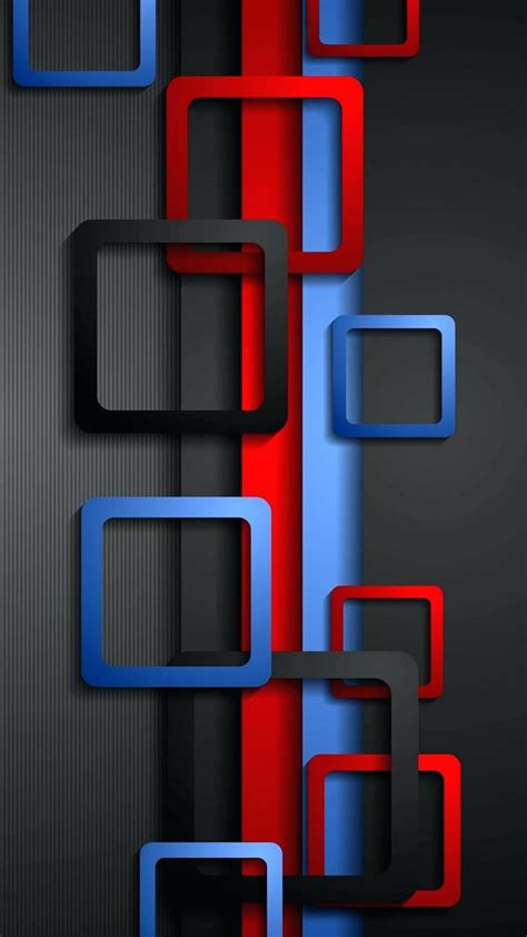 Full, , For, Mobile, With, Red, Blue, And, Black, Box, dark full screen phone HD phone wallpaper ...