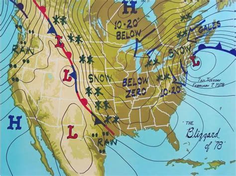 Your Chance to Own the Original 78 Blizzard Map Drawn by Bob Copeland ...