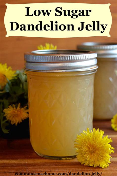 Dandelion Jelly - Easy Flower Jelly Recipe with Less Sugar