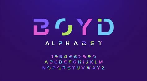 Premium Vector | Colorful letters and numbers font.