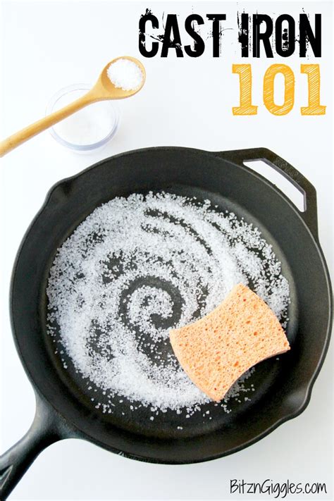 Cast Iron 101 - How to season and care for your cast iron skillet! - Bitz & Giggles