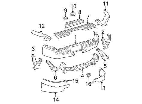 Toyota Tacoma Bumper Face Bar Reinforcement Beam - 5204304010 | Toyota ...