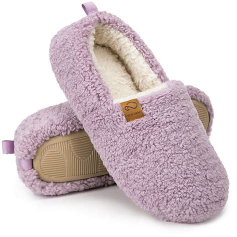 EverFoams Women's Shearling Memory Foam Full Slippers - Walmart.com