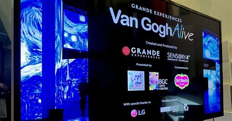 Lemon GreenTea: LG Transforms the BGC Art Center with 'Van Gogh Alive' for an Unforgettable ...